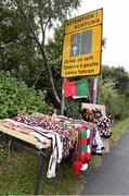 13 July 2014; General view of merchandise on sale outside MacHale Park before the game. Connacht GAA Football Senior Championship Final, Mayo v Galway, Elverys MacHale Park, Castlebar, Co. Mayo. Picture credit: David Maher / SPORTSFILE