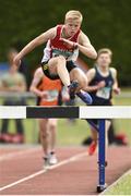 13 July 2014; Sean Collins from Ennis Track AC, Co. Clare, on his way to winning the Boys under-18 3000m steeplechase. GloHealth Juvenile Track and Field Championships, Tullamore Harriers AC, Tullamore, Co. Offaly. Picture credit: Matt Browne / SPORTSFILE