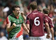 13 July 2014; Jason Doherty , Mayo, celebrates after scoring his side's second goal. Connacht GAA Football Senior Championship Final, Mayo v Galway, Elverys MacHale Park, Castlebar, Co. Mayo. Picture credit: David Maher / SPORTSFILE
