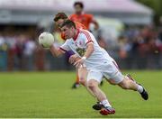 13 July 2014; Connor McAliskey, Tyrone, in action against Charlie Vernon, Armagh. GAA Football All-Ireland Senior Championship Round 2B, Tyrone v Armagh, Healy Park, Omagh, Co. Tyrone. Picture credit: Ramsey Cardy / SPORTSFILE