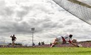 13 July 2014; Mayo goalkeeper Robert Hennelly saves a second half penalty from Galway's Shane Walsh, left. Connacht GAA Football Senior Championship Final, Mayo v Galway, Elverys MacHale Park, Castlebar, Co. Mayo. Picture credit: Pat Murphy / SPORTSFILE
