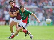 13 July 2014; Chris Barrett, Mayo, in action against Sean Armstrong, Galway. Connacht GAA Football Senior Championship Final, Mayo v Galway, Elverys MacHale Park, Castlebar, Co. Mayo. Picture credit: Pat Murphy / SPORTSFILE