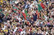 13 August 2006; Mayo supporters cheer on their team. Bank of Ireland All-Ireland Senior Football Championship Quarter-Final, Mayo v Laois, Croke Park, Dublin. Picture credit; Ray McManus / SPORTSFILE