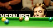 16 August 2006; Ken Doherty has a look at his line. Ken Doherty.v.James Wattana. Northern Ireland trophy, round 2, World Snooker, Waterfront Hall, Belfast. Picture credit; Oliver McVeigh / SPORTSFILE