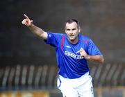 19 August 2006; Glen Ferguson, Linfield, cdelebrates after scoring his first goal. CIS Insurance Cup, Linfield v Lisburn Distillery, Windsor Park, Belfast, Co. Antrim. Picture credit: Oliver McVeigh / SPORTSFILE