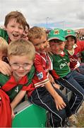 13 July 2014; Young Mayo supporters celebrate after the game. Connacht GAA Football Senior Championship Final, Mayo v Galway, Elverys MacHale Park, Castlebar, Co. Mayo. Picture credit: Ray Ryan / SPORTSFILE