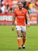 13 July 2014; Ciaran McKeever, Armagh, walks off the field after he was shown a black card late in the game. GAA Football All-Ireland Senior Championship Round 2B, Tyrone v Armagh, Healy Park, Omagh, Co. Tyrone. Picture credit: Ramsey Cardy / SPORTSFILE