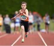 13 July 2014; Niamh Foley from St.Mary's AC, Co. Limerick, on her way to winning the girls under-13 80m. GloHealth Juvenile Track and Field Championships, Tullamore Harriers AC, Tullamore, Co. Offaly. Picture credit: Matt Browne / SPORTSFILE