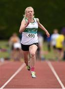 13 July 2014; Roisin Harrison from Emerald AC, Co. Limerick, who came 2nd in the girls under-19 100m. GloHealth Juvenile Track and Field Championships, Tullamore Harriers AC, Tullamore, Co. Offaly. Picture credit: Matt Browne / SPORTSFILE