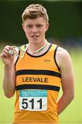 13 July 2014; Jack Murphy, from Leevale AC, Co. Cork, who won gold in the boys under-17 100m hurdles. GloHealth Juvenile Track and Field Championships, Tullamore Harriers AC, Tullamore, Co. Offaly. Picture credit: Matt Browne / SPORTSFILE