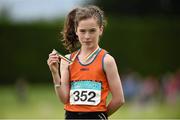 13 July 2014; Niamh Foley from St. Marys AC, Co. Limerick, who won the girls under-13 80m. GloHealth Juvenile Track and Field Championships, Tullamore Harriers AC, Tullamore, Co. Offaly. Picture credit: Matt Browne / SPORTSFILE