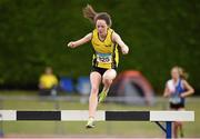 13 July 2014; Roisin Flanagan from Omagh Harriers AC, Co. Tyrone, who came 3rd in the Girls under-18 2000m steeplechase. GloHealth Juvenile Track and Field Championships, Tullamore Harriers AC, Tullamore, Co. Offaly. Picture credit: Matt Browne / SPORTSFILE