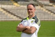 15 July 2014; Donegal assistant manager Damien Diver in attendance at an Ulster Senior Football Championship Final press conference.  St Tiernach's Park, Clones, Co. Monaghan. Picture credit: Oliver McVeigh / SPORTSFILE