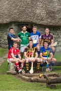 16 July 2014; In attendance at the launch of 2014 GAA Hurling Championship All-Ireland Series, clockwise, from back left, Alan Nolan, Dublin, Paudie O'Brien, Limerick, Paraic Mahony, Waterford, Eanna Martin, Wexford, Patrick Maher, Tipperary, Lester Ryan, Kilkenny, Lorcan McLoughlin, Cork. Craggaunowen, Co. Clare. Picture credit: Brendan Moran / SPORTSFILE