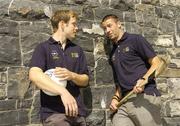 15 August 2006; Longford footballer Brian Kavanagh, left, and Waterford hurler Dan Shanahan who where announced as the GPA Opel Players of the Month for July. Jurys Croke Park Hotel, Dublin. Picture credit: Pat Murphy / SPORTSFILE