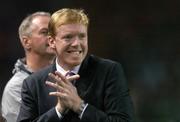 16 August 2006; Steve Staunton, Republic of Ireland manager, reacts during the game. International Friendly, Republic of Ireland v Netherlands, Lansdowne Road, Dublin. Picture credit; David Maher / SPORTSFILE