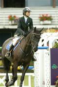 10 August 2006; Olive Clarke, aboard Spitfield, in action during the Power and Speed International Competition. Failte Ireland Dublin Horse Show, RDS Main Arena, RDS, Dublin. Picture credit; Matt Browne / SPORTSFILE