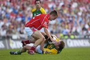 20 August 2006; Kevin McMahon, Cork, in action against Tommy Griffin, Kerry. Bank of Ireland All-Ireland Senior Football Championship Semi-Final, Kerry v Cork, Croke Park, Dublin. Picture credit: Ray McManus / SPORTSFILE