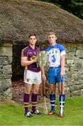 16 July 2014; In attendance at the launch of 2014 GAA Hurling Championship All-Ireland Series are Eanna Martin, Wexford, left, and Paraic Mahony, Waterford. Craggaunowen, Co. Clare. Picture credit: Brendan Moran / SPORTSFILE