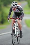 15 July 2014; Cael Coen, Castlebar CC,  on his way to second place in the Stage 1 Individual Time Trial on the 2014 International Junior Tour of Ireland, Drumquin, Co. Clare. Picture credit: Stephen McMahon / SPORTSFILE