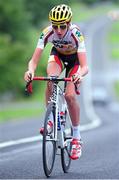 15 July 2014; Willem Kieser, Waste Management USA, in action during the Stage 1 Individual Time Trial on the 2014 International Junior Tour of Ireland, Drumquin, Co. Clare. Picture credit: Stephen McMahon / SPORTSFILE