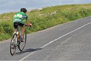 16 July 2014; Eddie Dunbar, Team Ireland,  in action during Stage 2 of the 2014 International Junior Tour of Ireland, Ennis - Ennis, Co. Clare. Picture credit: Stephen McMahon / SPORTSFILE