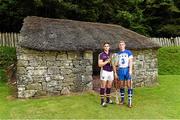 16 July 2014; In attendance at the launch of 2014 GAA Hurling Championship All-Ireland Series are, Eanna Martin, left, Wexford, and Paraic Mahony, Waterford. Craggaunowen, Co. Clare. Picture credit: Brendan Moran / SPORTSFILE