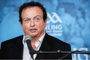 16 July 2014; Speaking at the launch of 2014 GAA Hurling Championship All-Ireland Series is MC Marty Morrissey. St. Joseph’s Doora Barefield GAA Club, Co. Clare. Picture credit: Brendan Moran / SPORTSFILE