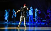 17 July 2014; Blindboy Boatclub, of the Rubberbandits, performs during the opening ceremony of the European Powerchair Football Nations Cup. University of Limerick, Limerick. Picture credit: Diarmuid Greene / SPORTSFILE