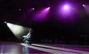 17 July 2014; Lisa Cahill, left, and Deirdre Corry of 'Spoken Dance' perform during the opening ceremony of the European Powerchair Football Nations Cup. University of Limerick, Limerick. Picture credit: Diarmuid Greene / SPORTSFILE