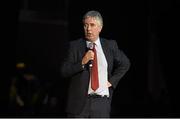 17 July 2014; John Delaney, Chief Executive of the FAI, speaking during the opening ceremony of the European Powerchair Football Nations Cup. University of Limerick, Limerick. Picture credit: Diarmuid Greene / SPORTSFILE