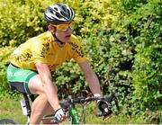 18 July 2014; Race leader Eddie Dunbar, Team Ireland, in action during Stage 4 of the 2014 International Junior Tour of Ireland, Mountshannon - Whitegate, Co. Clare. Picture credit: Stephen McMahon / SPORTSFILE