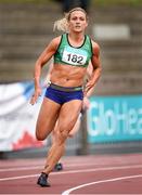 19 July 2014; Kelly Proper, Ferrybank AC, Waterford, on her way to winning her heat of the Women's 200m. GloHealth Senior Track and Field Championships, Morton Stadium, Santry, Co. Dublin. Picture credit: Brendan Moran / SPORTSFILE