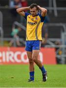 19 July 2014; A dejected Donie Smith, Roscommon, after the game. GAA Football All Ireland Senior Championship, Round 3B, Roscommon v Armagh, Dr. Hyde Park, Roscommon. Picture credit: Barry Cregg / SPORTSFILE