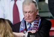 24 August 2006; Drogheda United Chairman Vincent Hoey checks his watch before the start of extra time. Second Qualifying Round, Second Leg, Drogheda United v IK Start, Dalymount Park, Dublin. Picture credit: Brian Lawless / SPORTSFILE