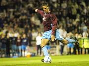 24 August 2006; Graham Gartland, Drogheda United, shoots and misses his second penalty UEFA Cup, Second Qualifying Round, Second Leg, Drogheda United v IK Start, Dalymount Park, Dublin. Picture credit: Brian Lawless / SPORTSFILE