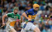 12 July 2014; Shane McGrath, Tipperary, in action against Thomas Geraghty, Offalu. GAA Hurling All-Ireland Senior Championship Round 2, Tipperary v Offaly, O'Moore Park, Portlaoise, Co. Laois. Picture credit: Piaras Ó Mídheach / SPORTSFILE