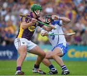 19 July 2014; Noel Connors, Waterford, in action against Conor McDonald, Wexford. GAA Hurling All Ireland Senior Championship, Round 2, Waterford v Wexford, Nowlan Park, Kilkenny. Picture credit: Ray McManus / SPORTSFILE