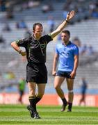 20 July 2014; Referee John Hickey. Electric Ireland Leinster GAA Football Minor Championship Final, Kildare v Dublin, Croke Park, Dublin. Picture credit: Ray McManus / SPORTSFILE