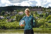 20 July 2014; Republic of Ireland's Megan Connolly relaxes near the team hotel in Lillestrøm ahead of her side's final group game on Monday against Sweden. Republic of Ireland at the 2014 UEFA Women's U19 Championship, Thon Hotel Arena, Lillestrøm, Norway. Picture credit: Stephen McCarthy / SPORTSFILE