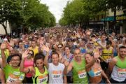 20 July 2014; A general view before the start of the Fingal 10K - SSE Airtricity Dublin Race Series 2014. Swords, Co. Dublin. Picture credit: David Maher / SPORTSFILE