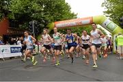 20 July 2014; A general view of the start of the Fingal 10K - SSE Airtricity Dublin Race Series 2014. Swords, Co. Dublin. Picture credit: David Maher / SPORTSFILE