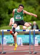20 July 2014; Thomas Barr, Ferrybank AC, Waterford, clears a hurdle on his way to winning the Men's 400m Hurdles Final. GloHealth Senior Track and Field Championships, Morton Stadium, Santry, Co. Dublin. Picture credit: Brendan Moran / SPORTSFILE