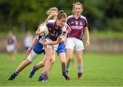 20 July 2014; Amy Coen, Galway, in action against Abbie Dalton, Waterford. All-Ireland U14 'B' Ladies Football Championship Final, Galway v Waterford, MacDonagh Park, Nenagh, Co. Tipperary. Picture credit: Matt Browne / SPORTSFILE