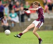 20 July 2014; Louise Reilly, Galway, scores her side's winning goal. All-Ireland U14 'B' Ladies Football Championship Final, Galway v Waterford, MacDonagh Park, Nenagh, Co. Tipperary. Picture credit: Matt Browne / SPORTSFILE