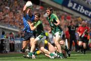 20 July 2014; Paul Flynn, Dublin, in action against from right, Donal Keogan, Michael Burke and Brian Meade, Meath. Leinster GAA Football Senior Championship Final, Dublin v Meath, Croke Park, Dublin. Picture credit: Ashleigh Fox / SPORTSFILE