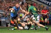 20 July 2014; Paul Flynn, Dublin, in action against from right, Donal Keogan, Michael Burke and Brian Meade, Meath. Leinster GAA Football Senior Championship Final, Dublin v Meath, Croke Park, Dublin. Picture credit: Ashleigh Fox / SPORTSFILE