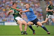 20 July 2014; Padraic Harnan, Meath, in action against Paul Mannion, Dublin. Leinster GAA Football Senior Championship Final, Dublin v Meath, Croke Park, Dublin. Picture credit: Ashleigh Fox / SPORTSFILE