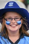 20 July 2014; Dublin supporter Anna McLoughlin, eleven years, from Glasnevin, before the game. Leinster GAA Football Senior Championship Final, Dublin v Meath, Croke Park, Dublin. Picture credit: Ray McManus / SPORTSFILE