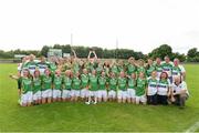 20 July 2014; The Kerry squad celebrate with the cup. All-Ireland U14 'A' Ladies Football Championship Final, Kerry v Mayo, MacDonagh Park, Nenagh, Co. Tipperary. Picture credit: Matt Browne / SPORTSFILE